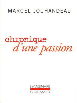 cover image of Chronique d'une passion